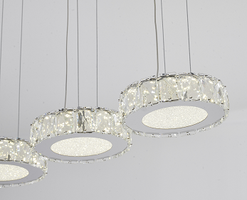Modern Crystal Island Chandelier