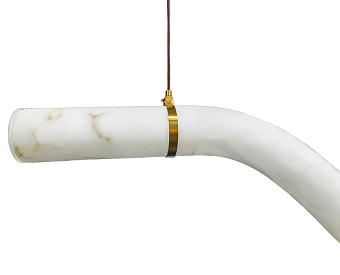 Natural Alabaster LED Chandelier by Bethel