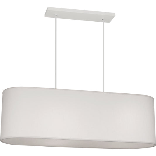 Elena Pendant with Pearl Dupioni Fabric Shade