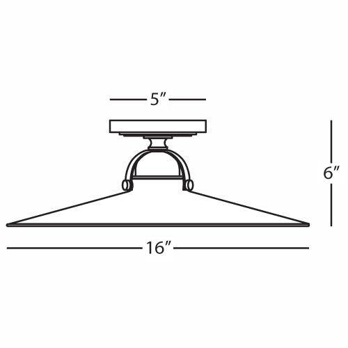 Rico Espinet Arial Flushmount by Robert Abbey