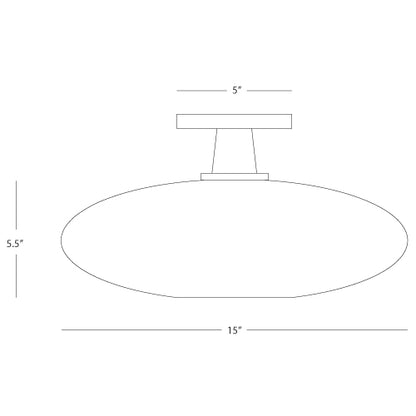 Rico Espinet Ovo Flushmount by Robert Abbey