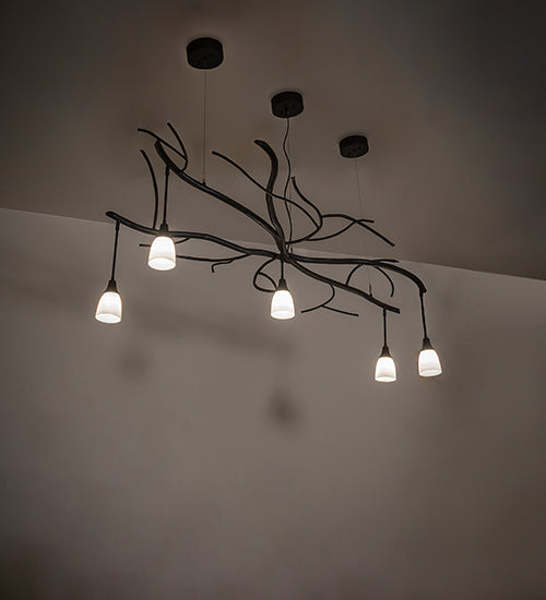 Winter Solstice Revival 5 Light Oblong Chandelier