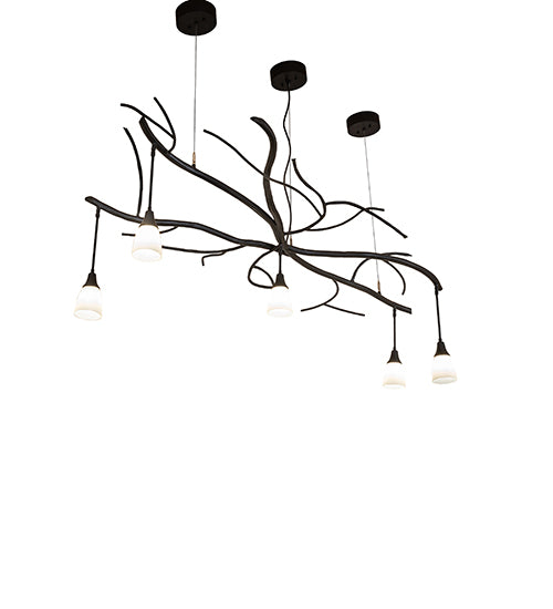Winter Solstice Revival 5 Light Oblong Chandelier