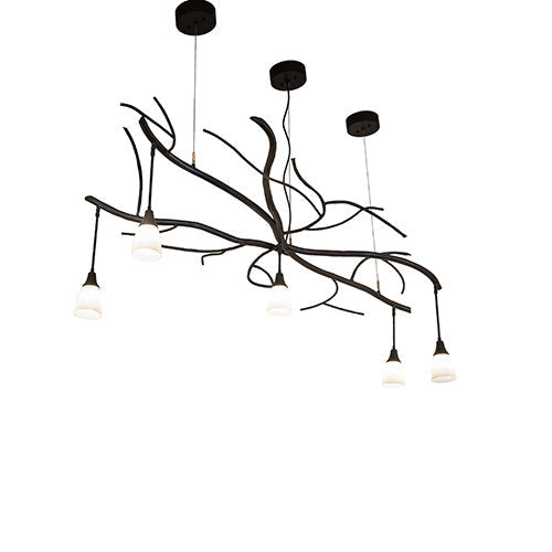 Winter Solstice Revival 5 Light Oblong Chandelier