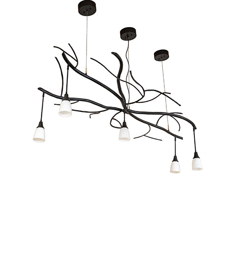 Winter Solstice Revival 5 Light Oblong Chandelier