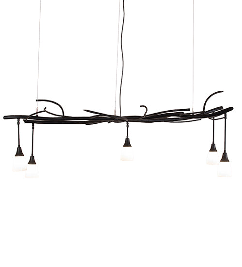 Winter Solstice Revival 5 Light Oblong Chandelier