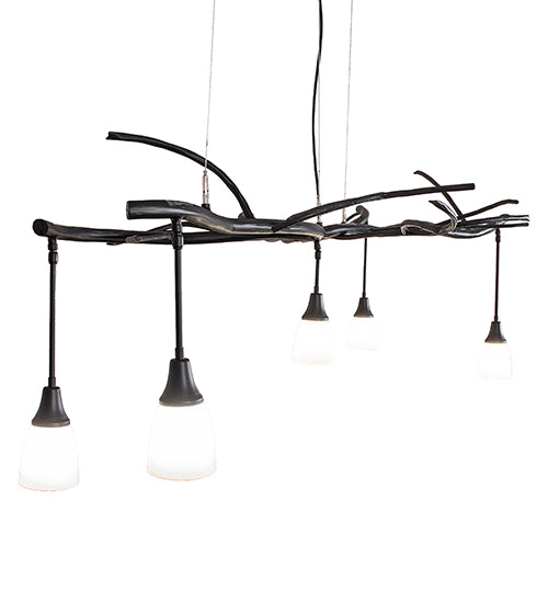 Winter Solstice Revival 5 Light Oblong Chandelier