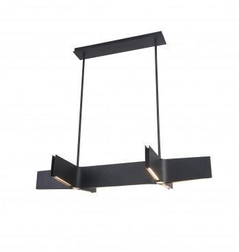 Sand Black Double Cross LED Ceiling Light