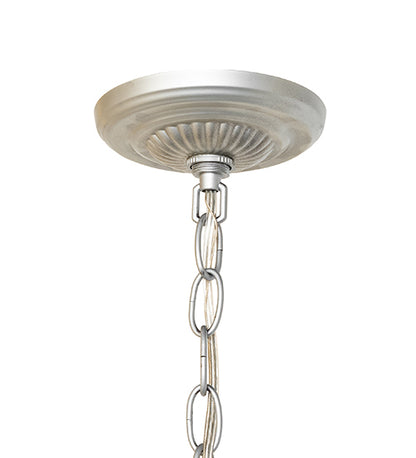 24" Wide Gray Tiffany Pond Lily 12 Light Chandelier