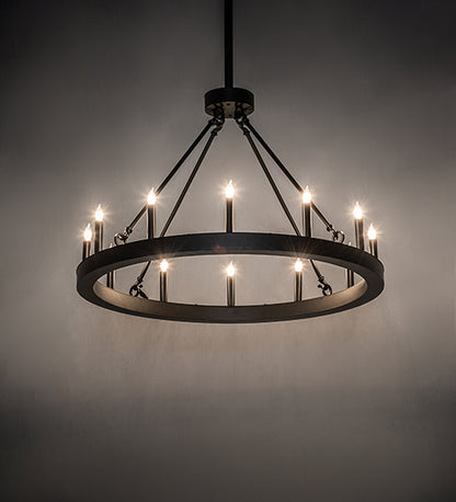 36" Wide Loxley Horizon Ring 12 Light Chandelier