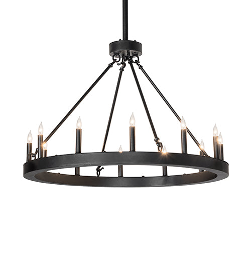 36" Wide Loxley Horizon Ring 12 Light Chandelier