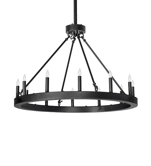 36" Wide Loxley Horizon Ring 12 Light Chandelier