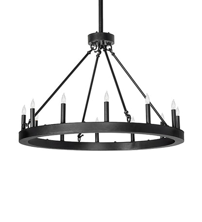 36" Wide Loxley Horizon Ring 12 Light Chandelier