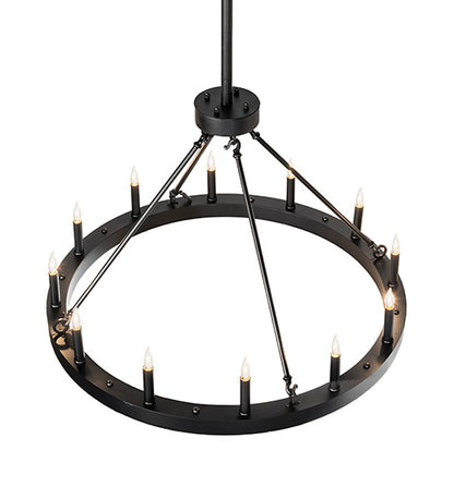 36" Wide Loxley Horizon Ring 12 Light Chandelier