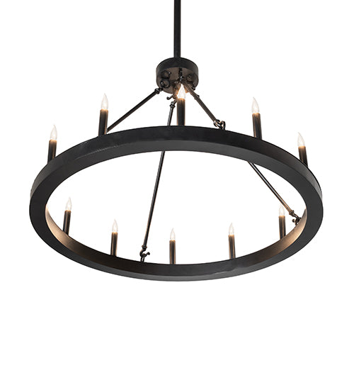 36" Wide Loxley Horizon Ring 12 Light Chandelier