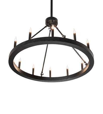 36" Wide Loxley Horizon Ring 12 Light Chandelier