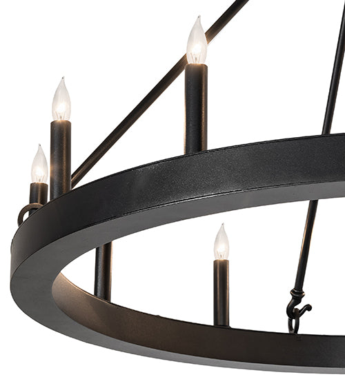 36" Wide Loxley Horizon Ring 12 Light Chandelier