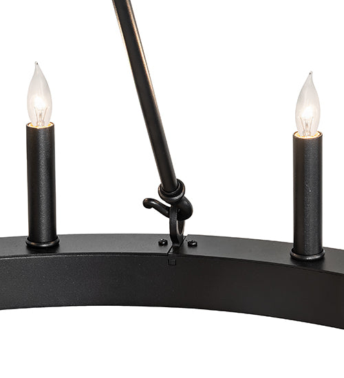 36" Wide Loxley Horizon Ring 12 Light Chandelier
