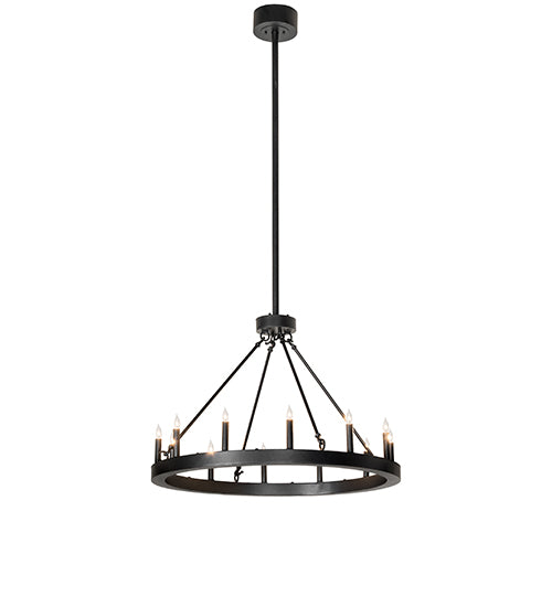 36" Wide Loxley Horizon Ring 12 Light Chandelier