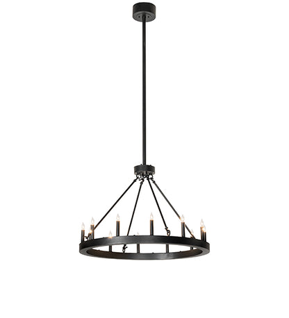 36" Wide Loxley Horizon Ring 12 Light Chandelier