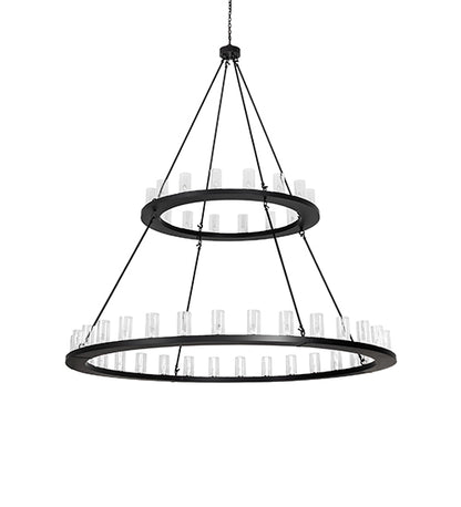 84" Wide Loxley 48 Light Two Tier Chandelier