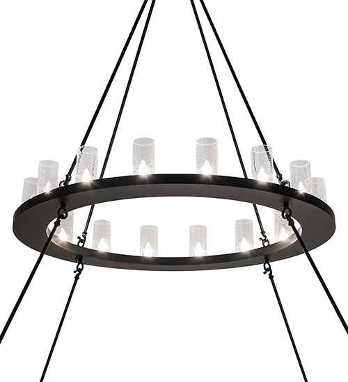 84" Wide Loxley 48 Light Two Tier Chandelier