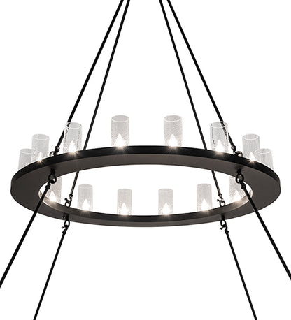84" Wide Loxley 48 Light Two Tier Chandelier
