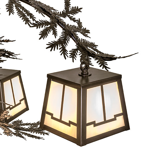 36" Wide Pine Branch Valley View 5 Light Chandelier
