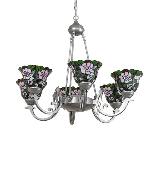 32" Wide Begonia 6 Light Chandelier by Meyda Lighting