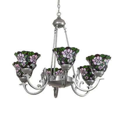 32" Wide Begonia 6 Light Chandelier by Meyda Lighting