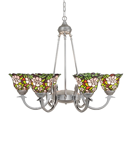 32" Wide Begonia 6 Light Chandelier by Meyda Lighting
