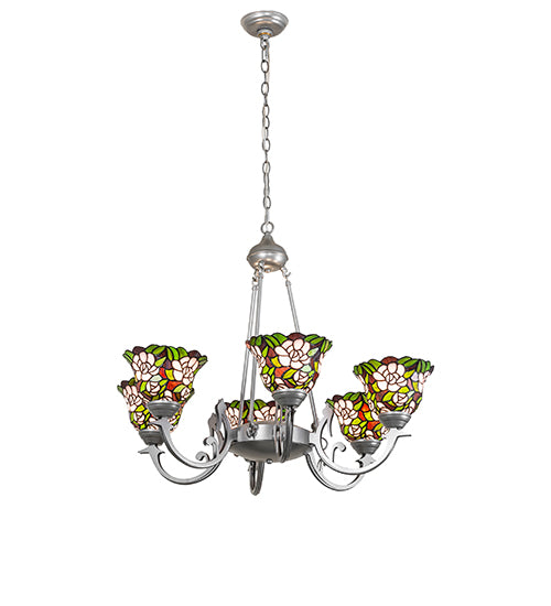32" Wide Begonia 6 Light Chandelier by Meyda Lighting