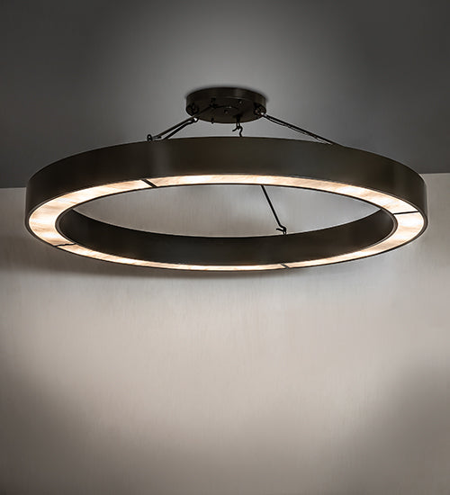 72" Wide Loxley Escabroso Semi-Flushmount by Meyda Lighting