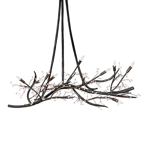 60" Long Winter Solstice Budding Chandelier by Meyda Lighting