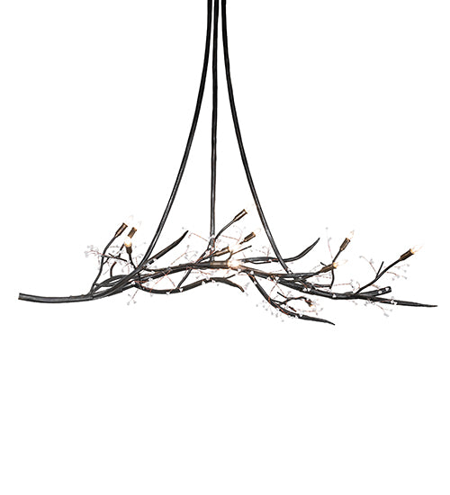 60" Long Winter Solstice Budding Chandelier by Meyda Lighting