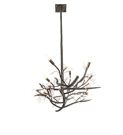 60" Long Winter Solstice Budding Chandelier by Meyda Lighting