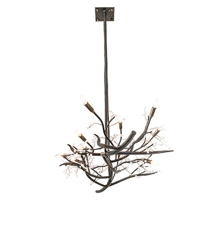 60" Long Winter Solstice Budding Chandelier by Meyda Lighting