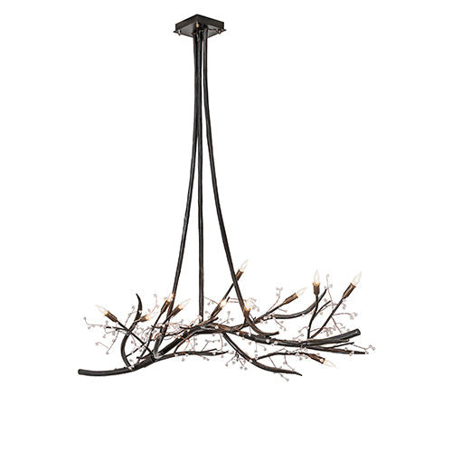 60" Long Winter Solstice Budding Chandelier by Meyda Lighting