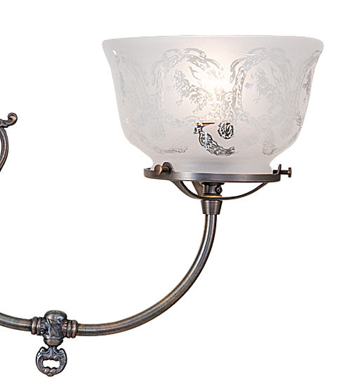 29" Wide Revival Gas & Electric 4 Light Chandelier