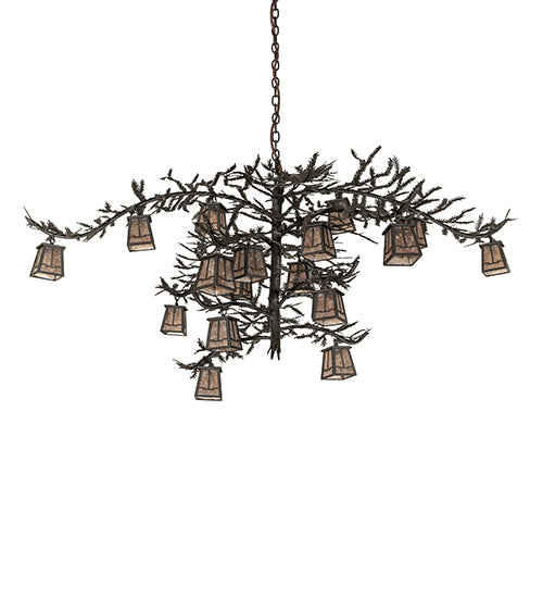 66" Wide Pine Branch Valley View 18 Light Chandelier by Meyda Lighting