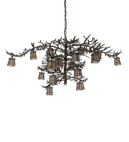 66" Wide Pine Branch Valley View 18 Light Chandelier by Meyda Lighting