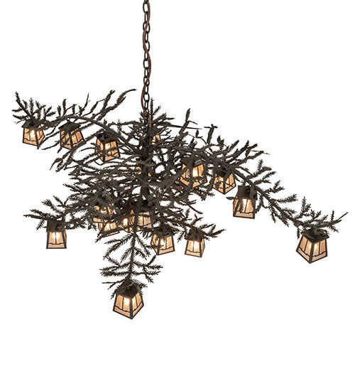 66" Wide Pine Branch Valley View 18 Light Chandelier by Meyda Lighting