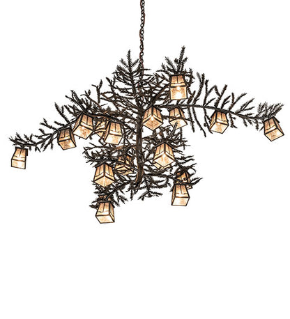 66" Wide Pine Branch Valley View 18 Light Chandelier by Meyda Lighting