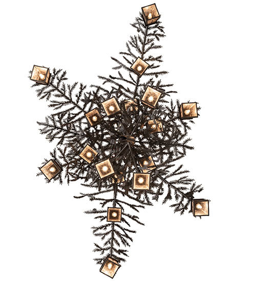 66" Wide Pine Branch Valley View 18 Light Chandelier by Meyda Lighting