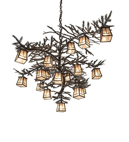 66" Wide Pine Branch Valley View 18 Light Chandelier by Meyda Lighting