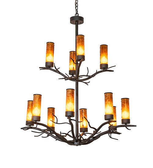 42" Wide Winter Solstice 12 Light Chandelier