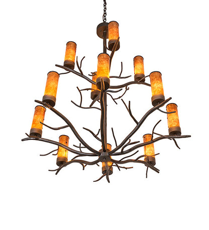 42" Wide Winter Solstice 12 Light Chandelier