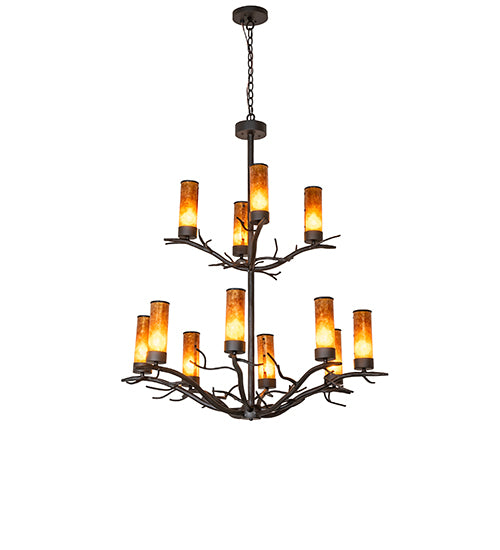 42" Wide Winter Solstice 12 Light Chandelier