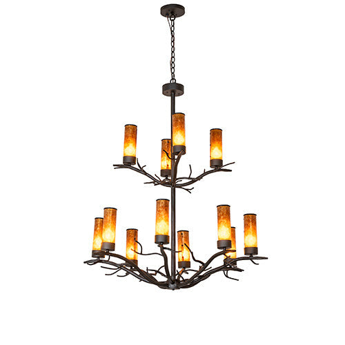 42" Wide Winter Solstice 12 Light Chandelier