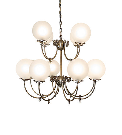 40" Wide Revival Gas & Electric 12 Light Chandelier
